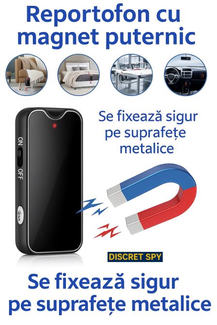 Reportofon audio magnetic cu activare vocală, 32GB, autonomie 30h - imagine 5