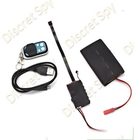 Cameră Spion Super-Compactă cu Wi-Fi, Telecomandă, Autonomie Extinsă și Înregistrare Full HD